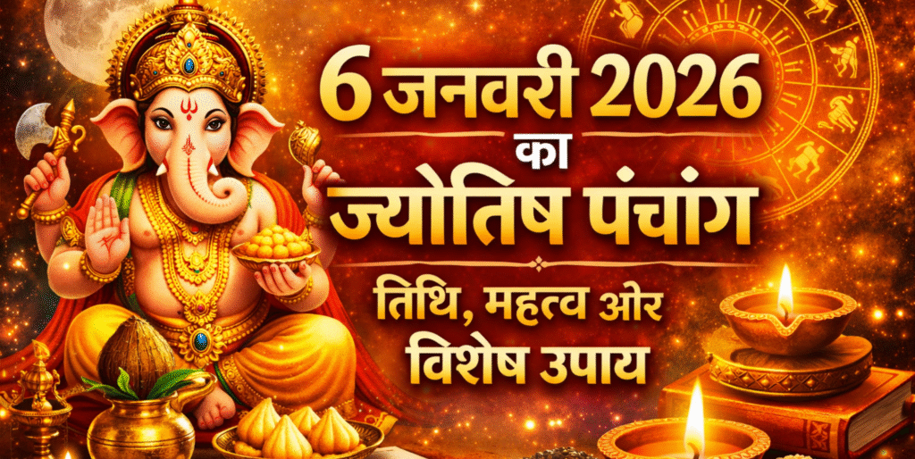 6 जनवरी 2026 का ज्योतिष पंचांग, तिथि, महत्व और विशेष उपाय